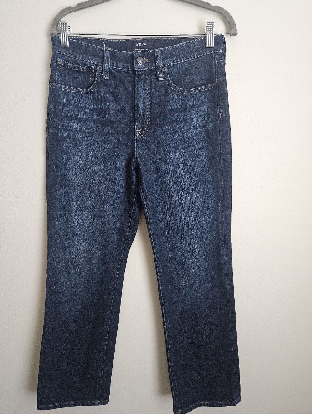 (NWOT)J. Crew Womens Indigo Essential Straight-Leg Jeans 27P